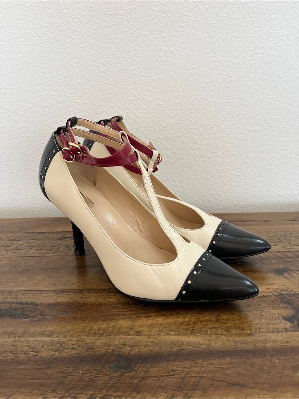 Tahari Brianna T-Strap Heels